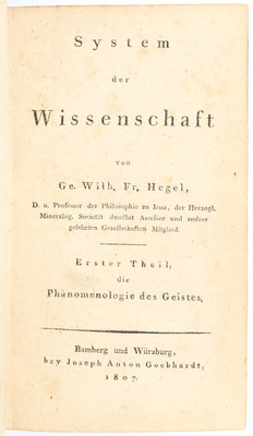Hegel, Phänomenologie