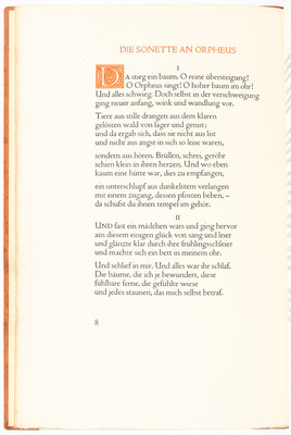 Rilke, Gedichte. Cranach-Presse. 4 Bde.