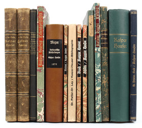 Kaspar Hauser. Konvolut. 1859ff. 14 Bde.