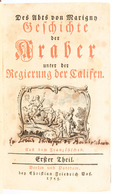 Marigny, Geschichte der Araber. 3 Bde.