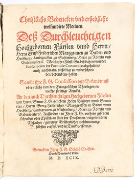 Ernst Friedrich, Christlichs Bedencken