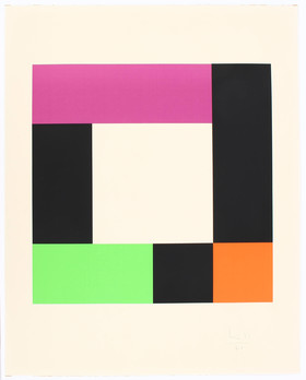 Bill, Ohne Titel. Farbserigraphie