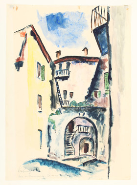 Kesting, Hof in Tremosine. Aquarell