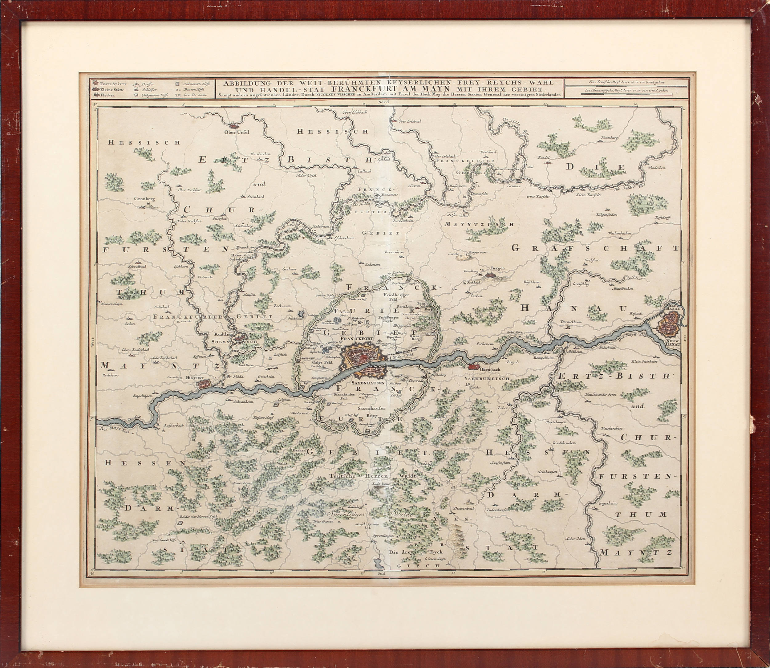 Frankfurter Gebiet. Visscher. Ger.