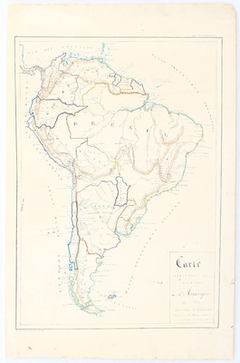 Südamerika. Mss.-Karte. Lapparent