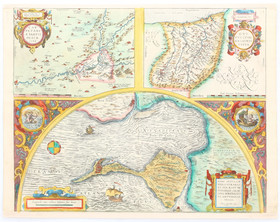 Cadiz. (Ortelius) / 2 Bll.