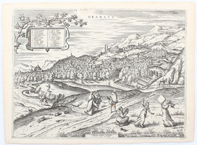 Granada + Alhambra. 2 Bll. (Braun-Hogenberg)