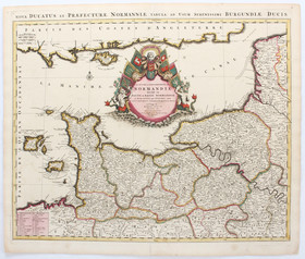 Normandie. 4 Bll. Danckerts, Jaillot, Valk und Robert