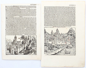 Österreich. 4 Bll. Ansichten (Schedel, 2 aus der kl. Ausg.)