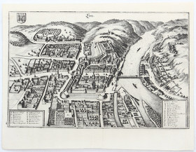 Linz. Vogelschauans. (Merian) / 3 Bll.