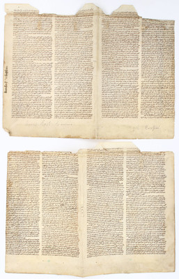 Aristoteles, De anima. 2 Doppelbll.