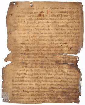 Honorius Augustodunensis, Expositio. 1 Bl.