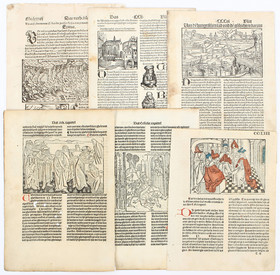 Konvolut Buchholzschnitte. 11 Bll.