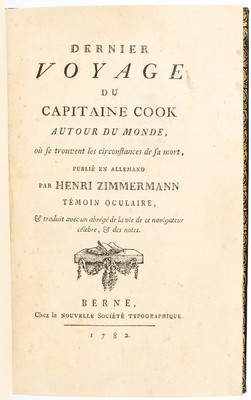 Zimmermann, Dernier voyage du Cook