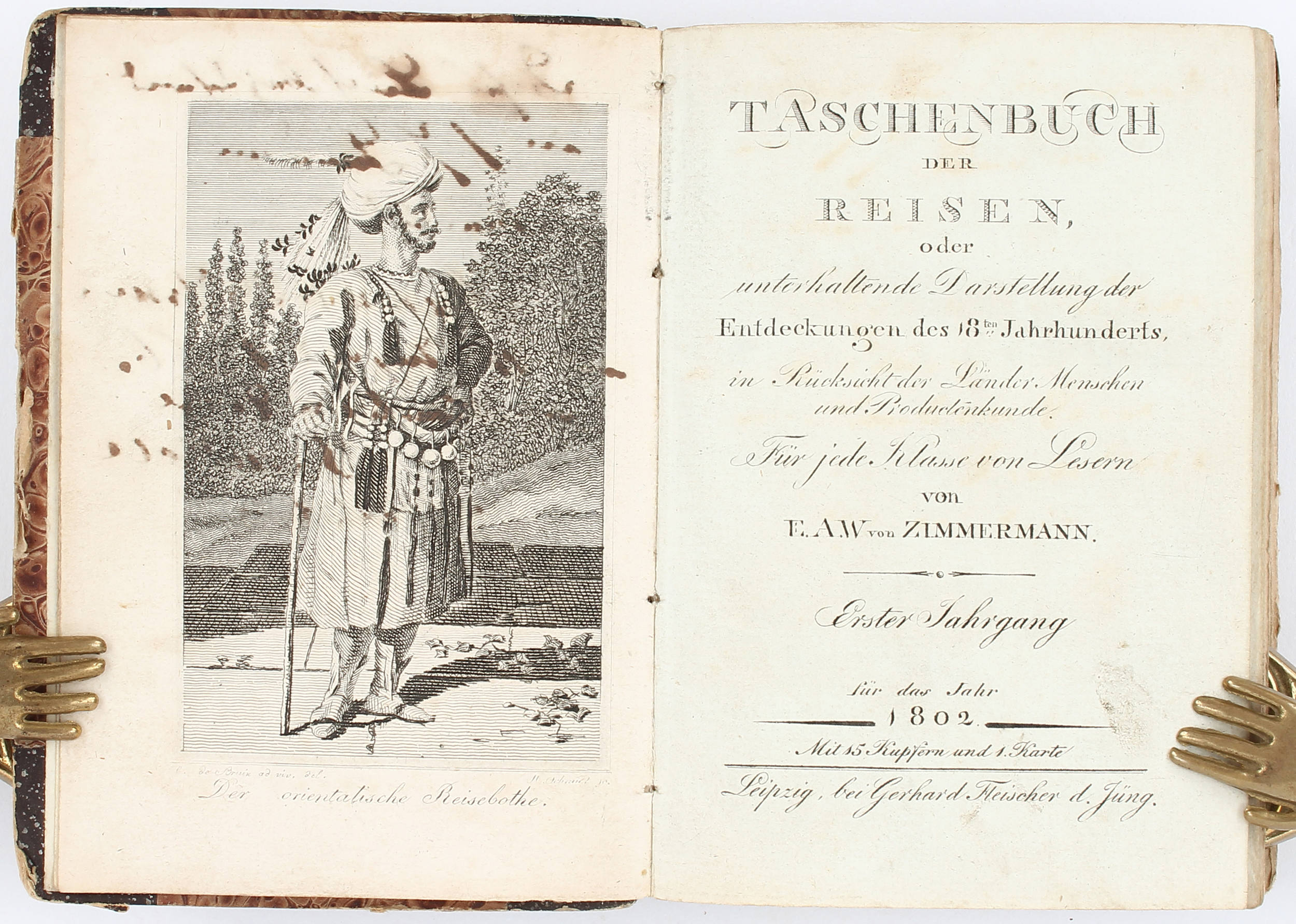 Zimmermann, Taschenbuch der Reisen. 17 Bde.