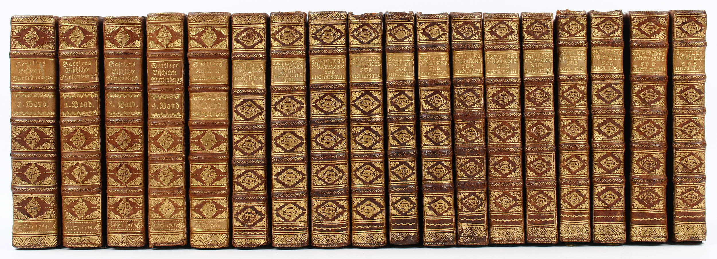 Sattler, Geschichte Württembergs. 18 Bde.