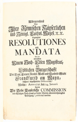 Allergerechtest ergangene Resolutiones