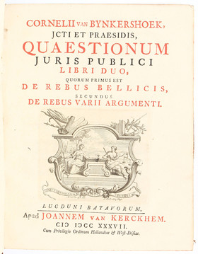 Bynkershoek, Quaestionum juris publici libri duo
