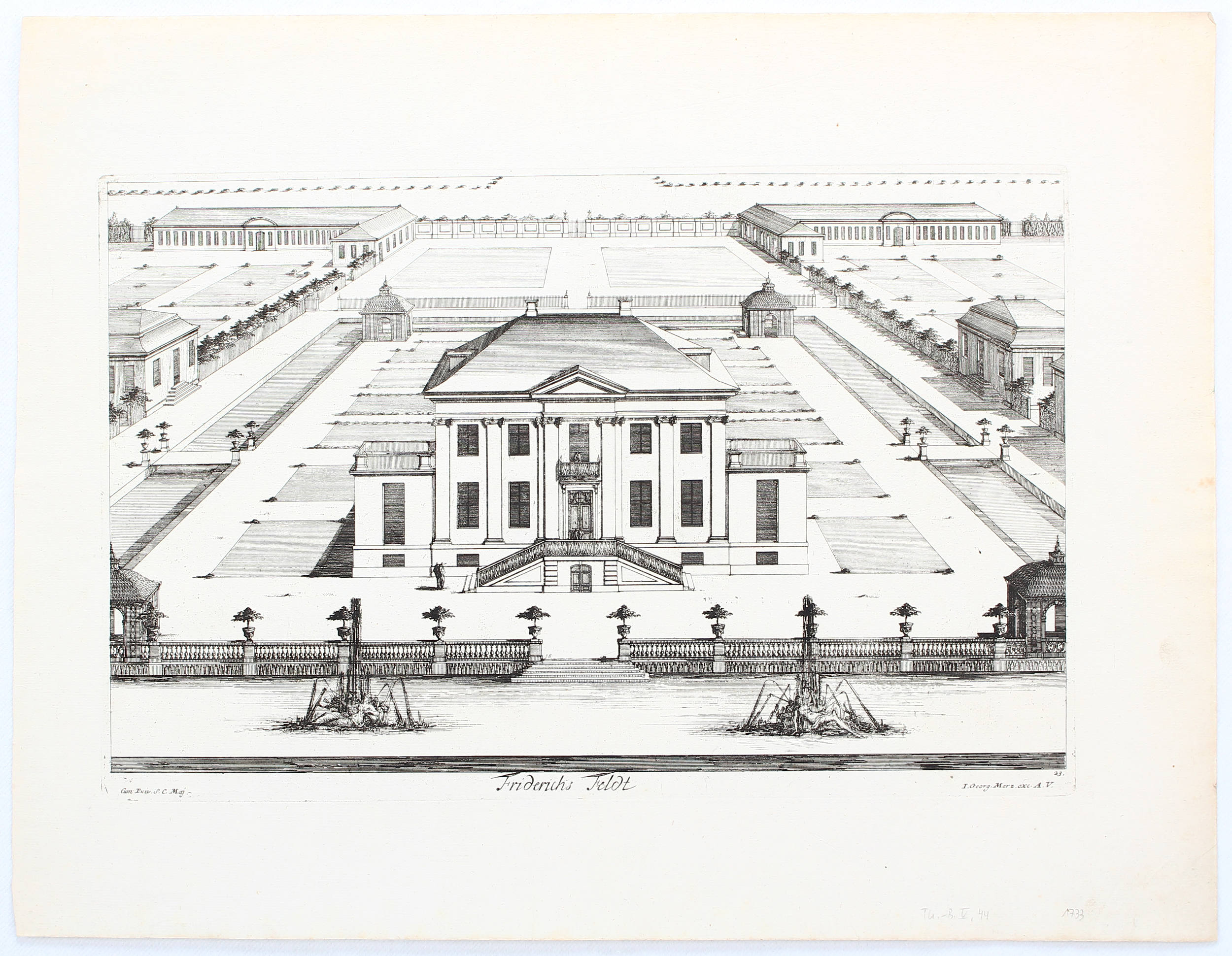 Berlin. Monbijou. Göthe / 3 Bll.