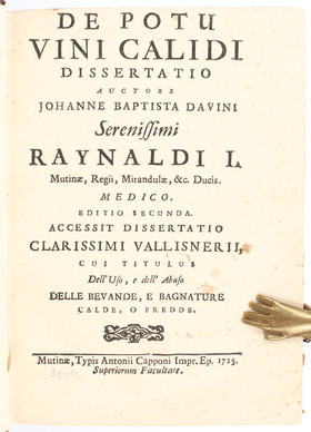 Davini, De potu vini u. Beibd.