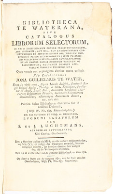 Bibliotheca te Waterana