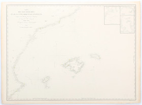 Balearen. Robiquet / 3 Bll. Seekarten