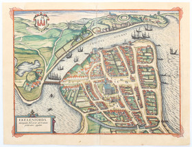 Eckernförde. (Braun-Hogenberg)