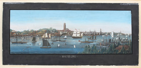 Hamburg, Harburg, Elbe. 5 Bll. Merian, Janssonius u.a.