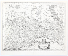 Oberpfalz. 4 Bll. Blaeu, Merian, Pitt & Gualdo Pr.