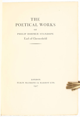 Stanhope, Poetical Works