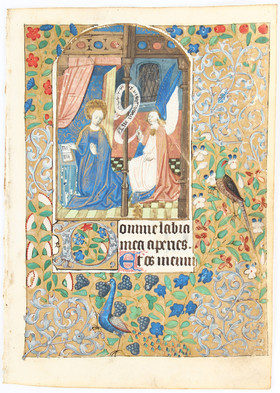 Stundenbuch, Einzelblatt Mariae Verkündigung