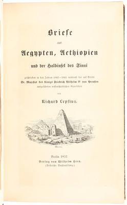 Lepsius, Briefe aus Aegypten