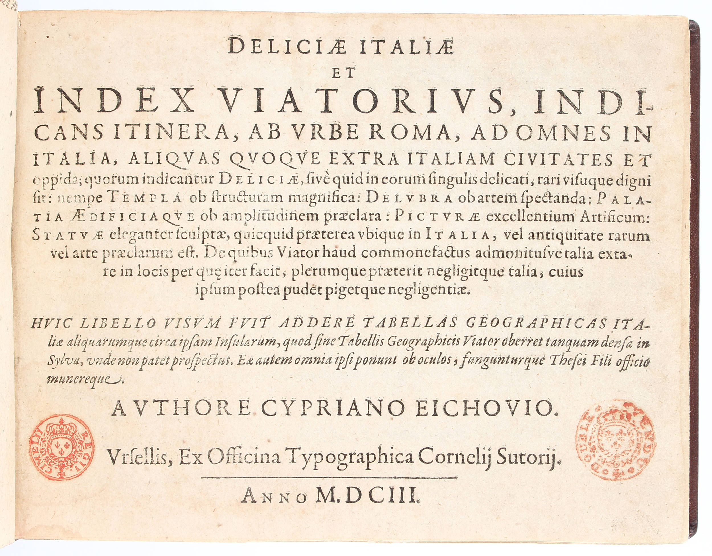 (Quad-)Eichovius, Italia u. Beibde.