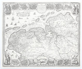 Friesland mit 2 Randleisten. C. J. Visscher