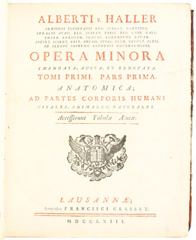 Haller, Opera minora. 2 Bde.