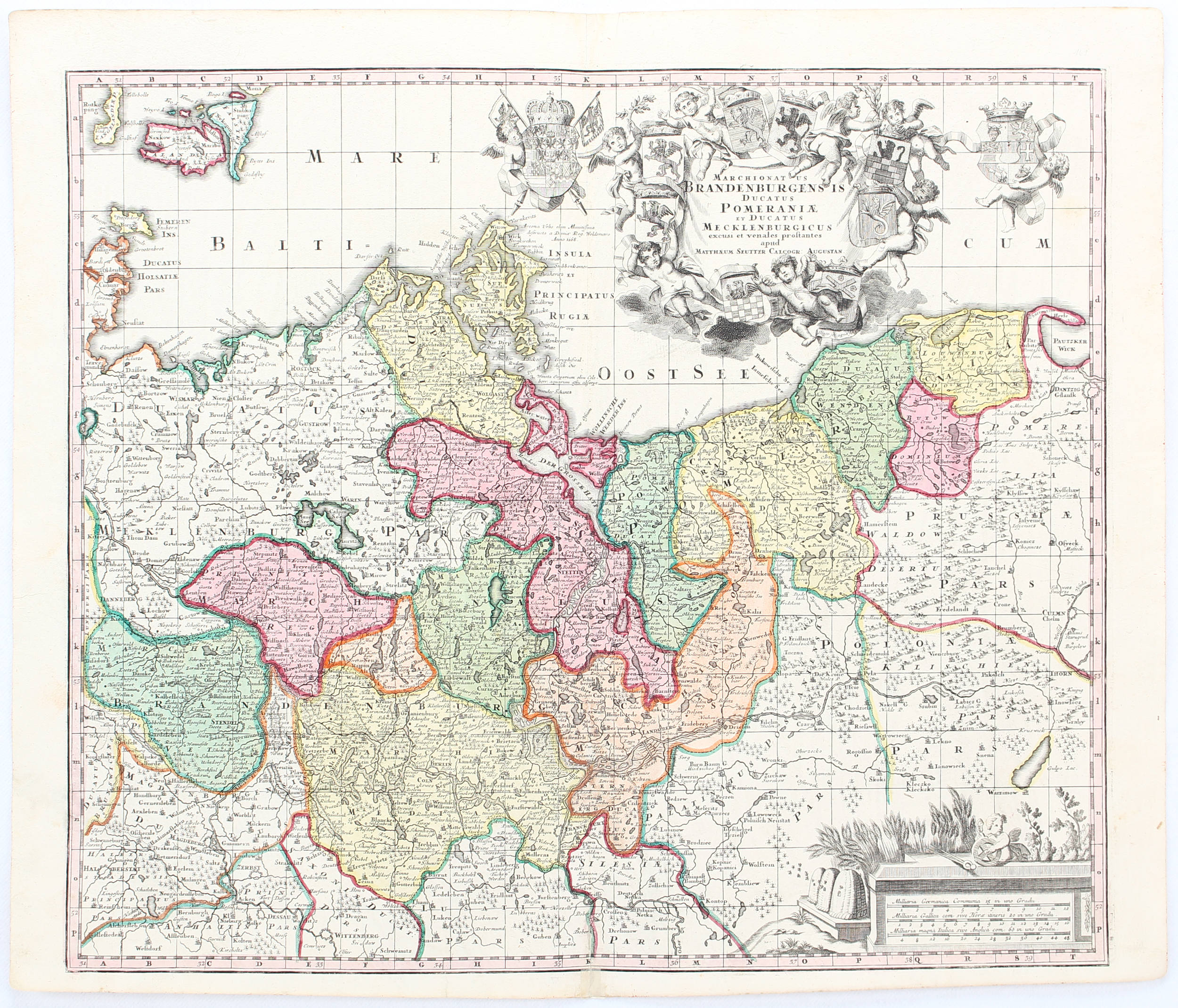 Deutschland. 8 Karten + Indices. 15 Bll. Seutter
