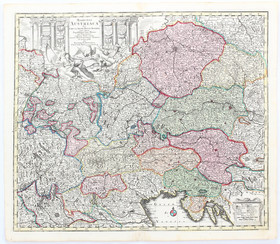 Österreich. 5 Karten + Indices. 10 Bll. Seutter