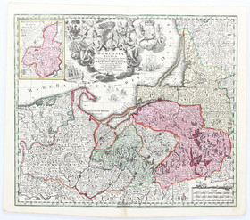 Ostpreußen + Index. 2 Bll. Seutter
