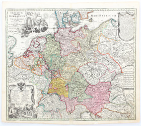 Deutschland. 8 Karten + Indices. 15 Bll. Seutter