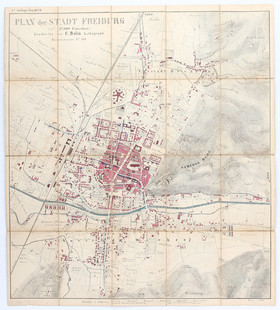 Baden-Württemberg. 9 Bll. Lwd.-Karten