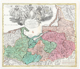 Ostpreußen. Homann (mit Fried. Wilh. I.)