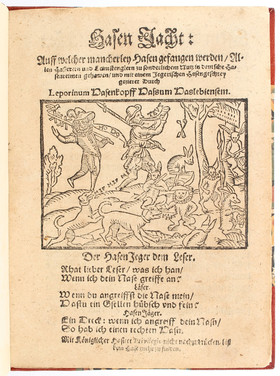 Hasenkopff, Hasen Jacht. 1593 / 2 Bde.