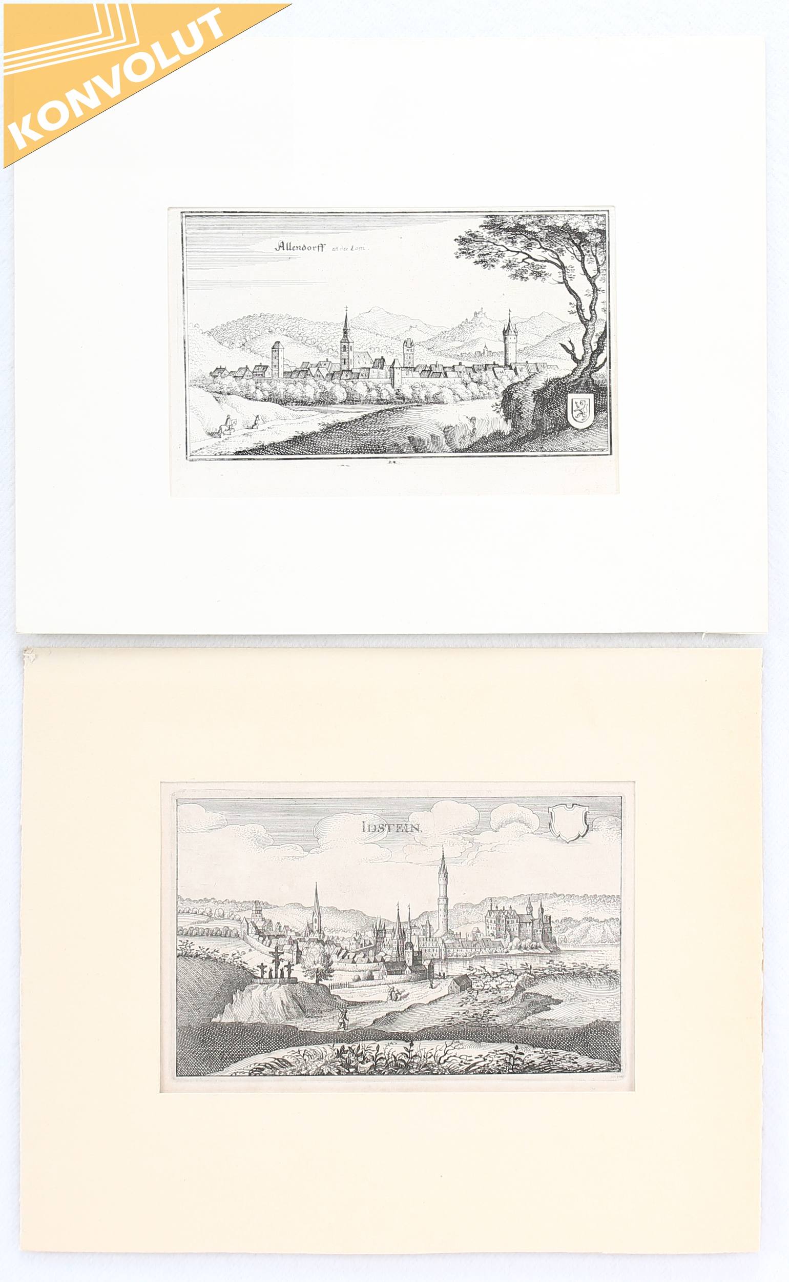 Konvolut. Über 150 Bll. kl. Ansichten