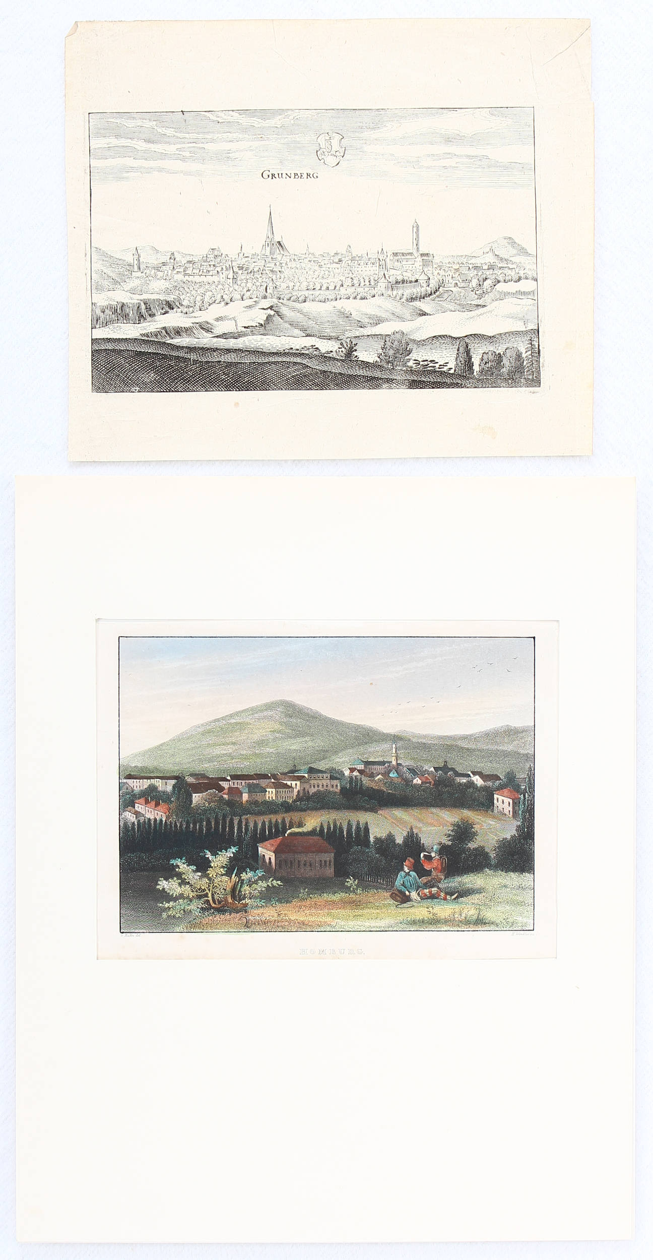 Konvolut. Über 150 Bll. kl. Ansichten