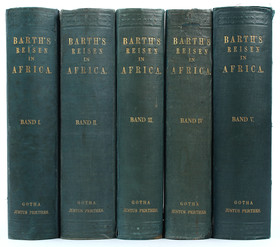 Barth, Reisen in Afrika. 5 Bde.