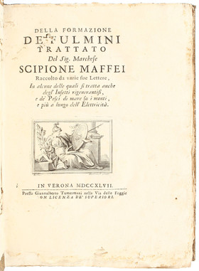 Maffei, Della formazione de fulmini