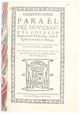 Constituciones Catedral de Malaga/ 2 Bde.