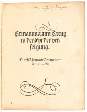 (Gechauf), Ermanung zum Creutz