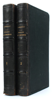 Lambinet, Origine de l'imprimerie. 2 Bde.