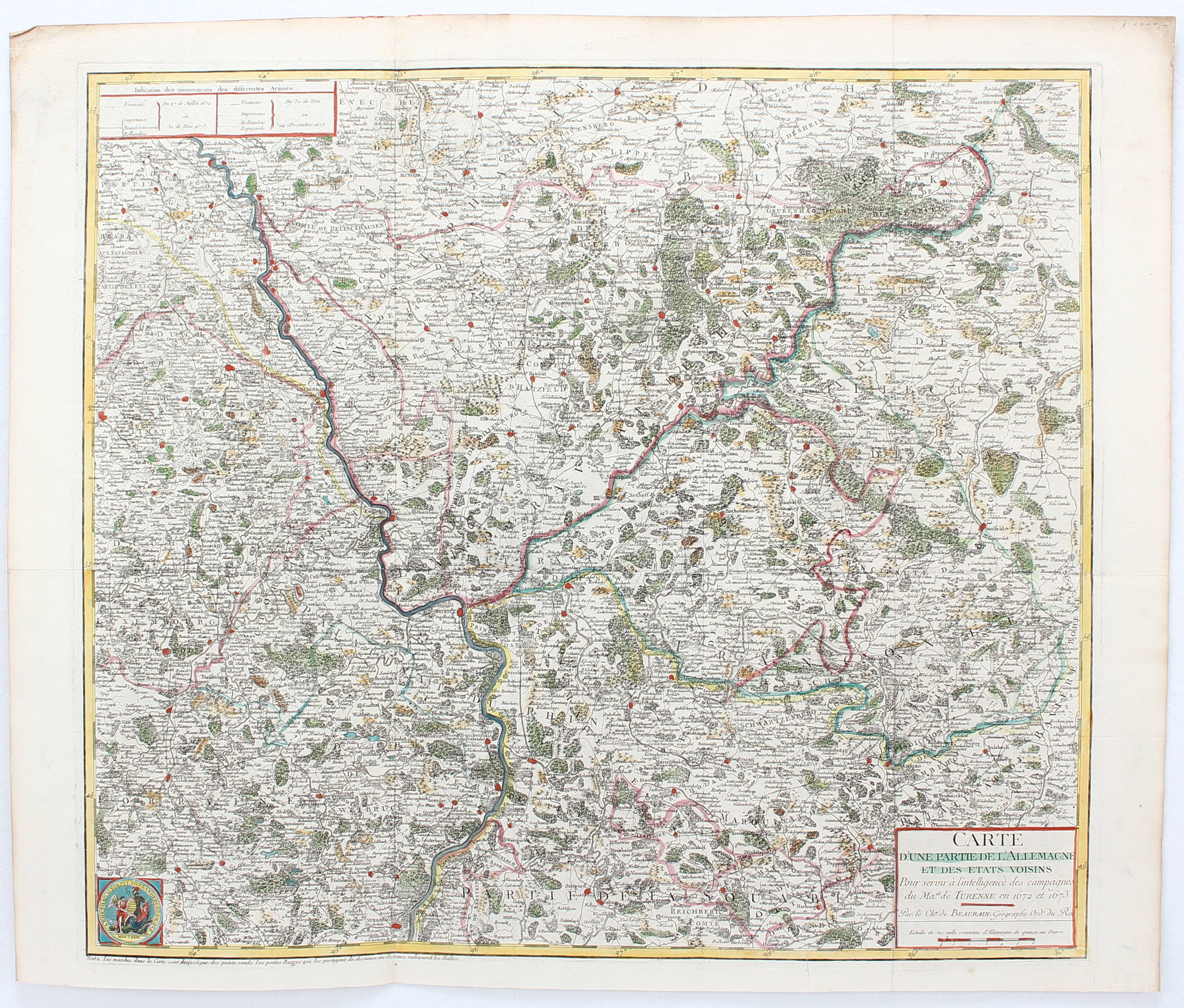 Deutschl. 12 Bll. Homann, Jaeger, Beaurain u.a.